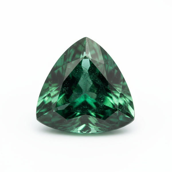 Emerald 1PC Small 8x8 MM Triangle Faceted Green Luster Precious Loose Gems
