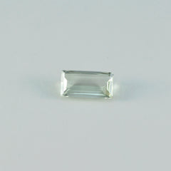 Green Amethyst 1PC Small 5x10 MM Baguette Faceted Green Splendid Semi Precious Loose Gemstone
