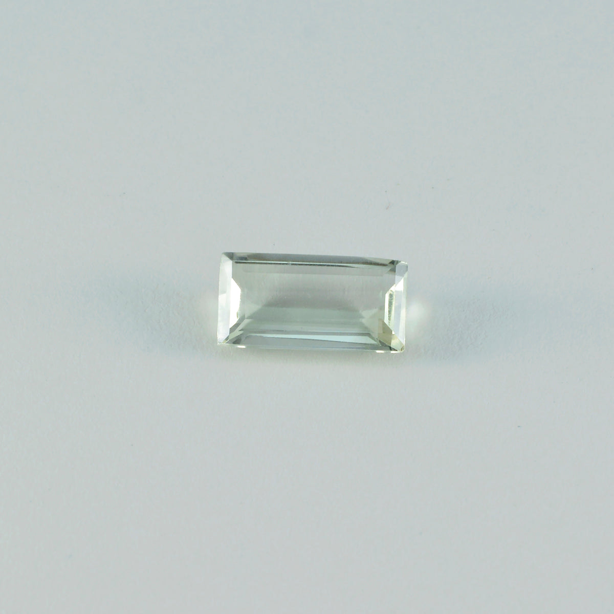 Green Amethyst 1PC Tiny 3x6 MM Baguette Faceted Green Sparkling Semi Precious Gems