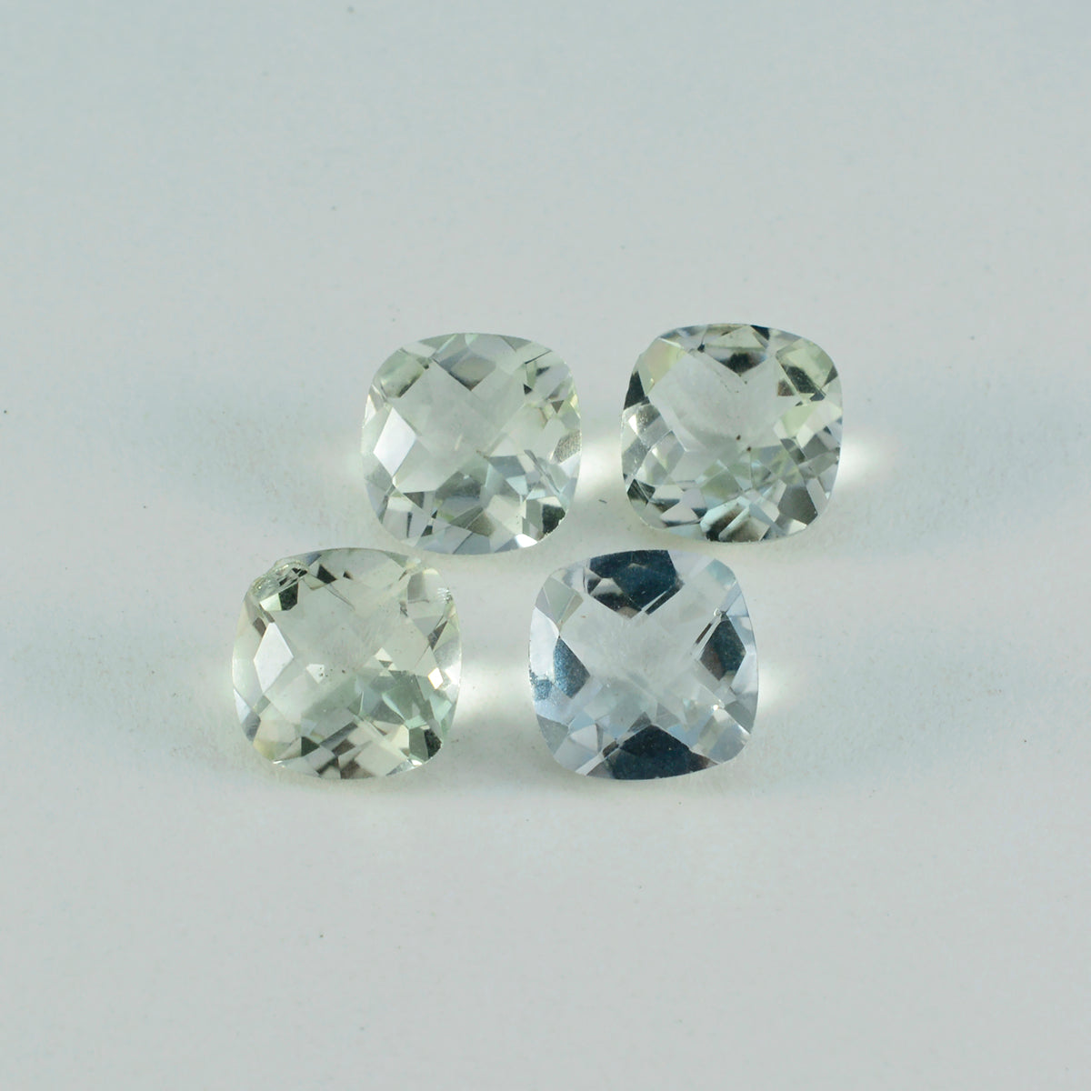 Green Amethyst 1PC Large 12x12 MM Cushion Faceted Green High-Quality Semi Precious Loose Gems Второстепенное изображение товара