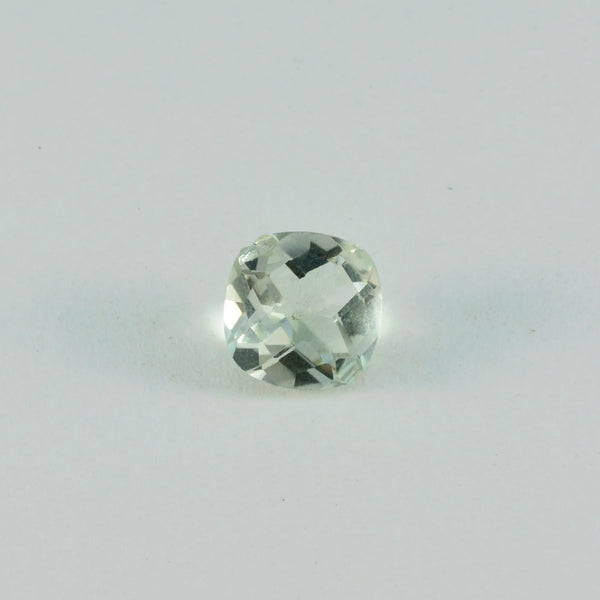 Green Amethyst 1PC Chunky 16x16 MM Cushion Faceted Green Pure Semi Precious Loose Gems
