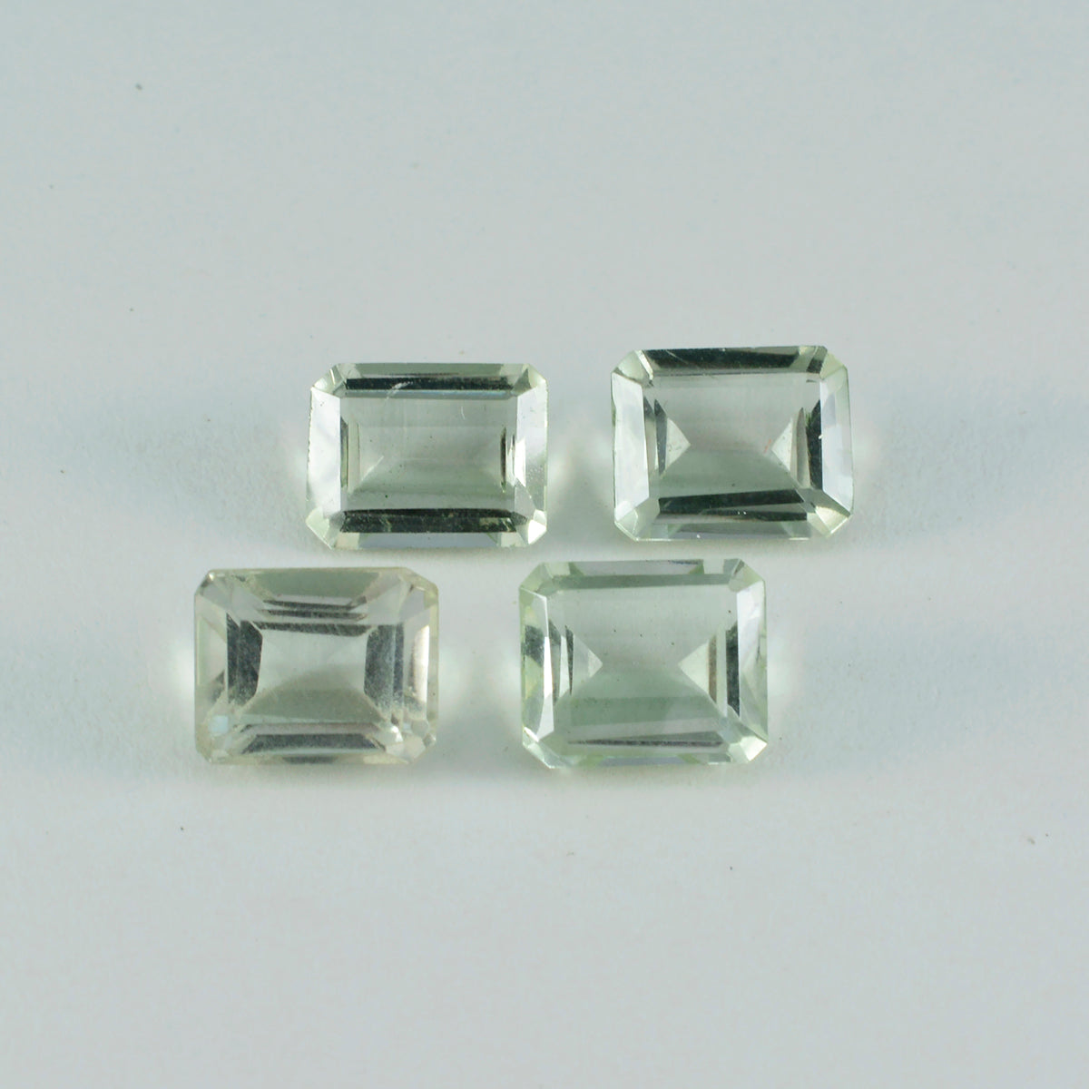 Green Amethyst 1PC Large 10x14 MM Emerald Faceted Green Polished Semi Precious Loose Gems Главное изображение товара