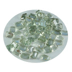 Green Amethyst 1PC Tiny 4x6 MM Emerald Faceted Green Shine Semi Precious Loose Gemstones