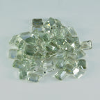 Green Amethyst 1PC Small 6x8 MM Emerald Faceted Green High Quality Semi Precious Loose Gems
