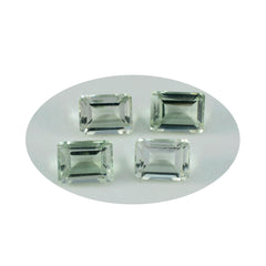 Green Amethyst 1PC Small 6x9 MM Emerald Faceted Green Natural Semi Precious Loose Gemstone