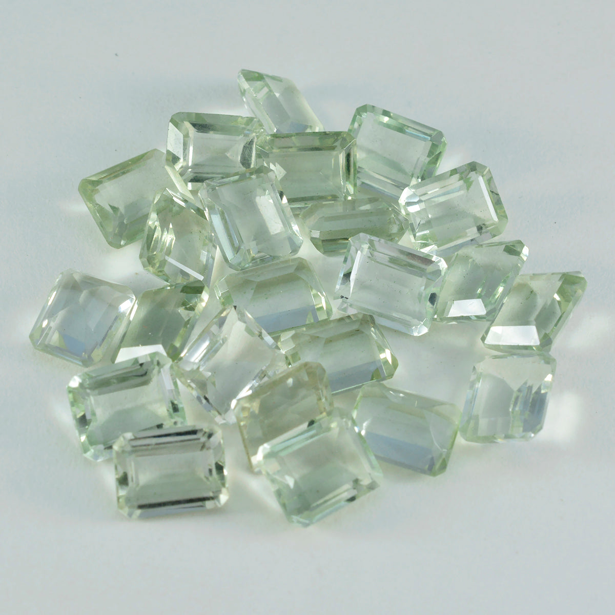 Green Amethyst 1PC Small 7x9 MM Emerald Faceted Green Genuine Semi Precious Loose Gemstones