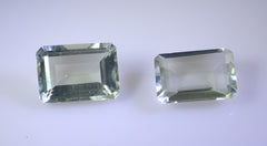 Green Amethyst 1PC Large 10x12 MM Emerald Faceted Green Sparkling Semi Precious Gems