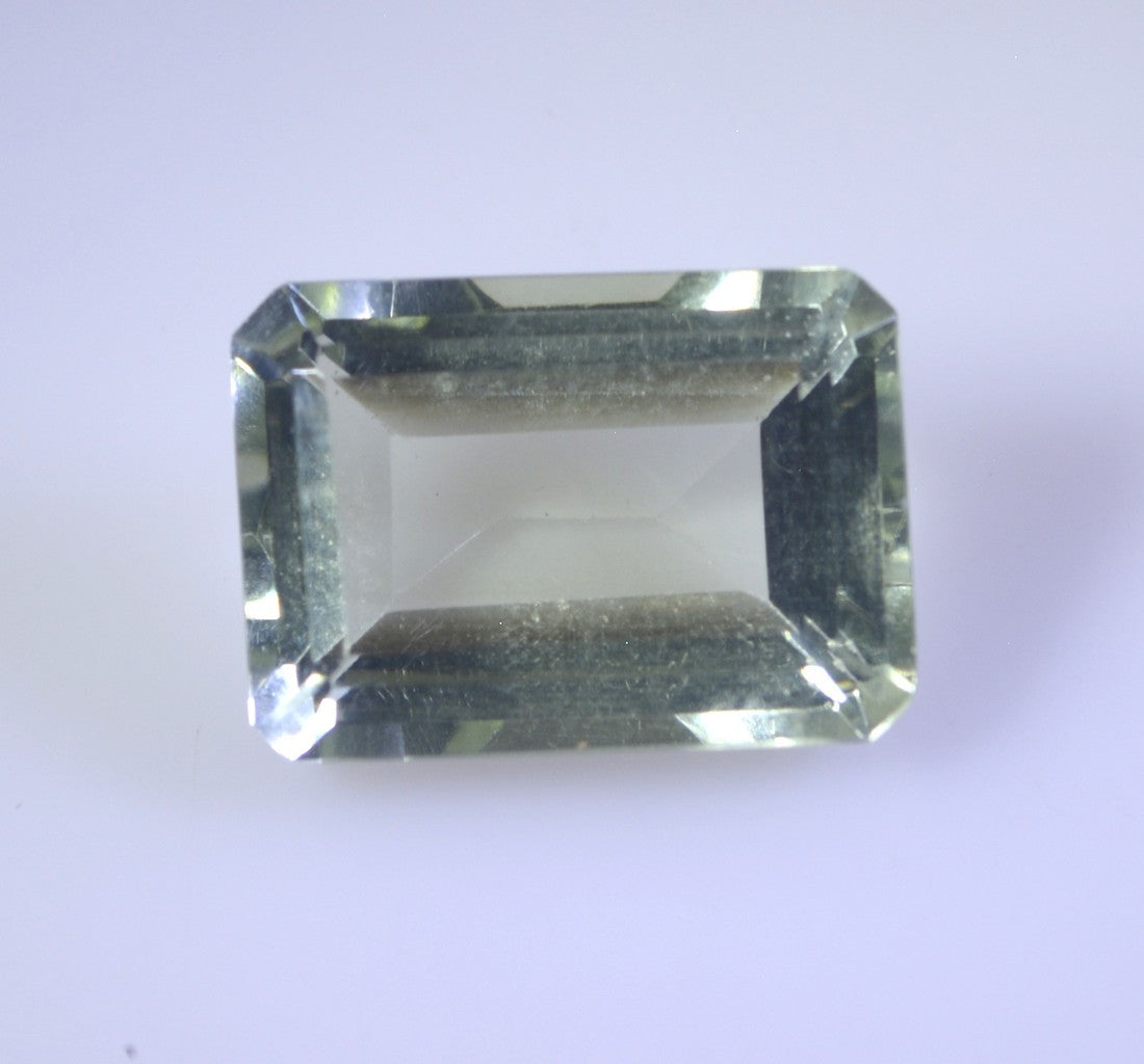 Green Amethyst 1PC Tiny 3x5 MM Emerald Faceted Green Lustrous Semi Precious Loose Gemstone