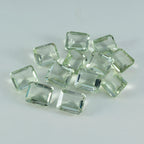 Green Amethyst 1PC Small 6x8 MM Emerald Faceted Green High Quality Semi Precious Loose Gems