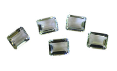Green Amethyst 1PC Small 6x8 MM Emerald Faceted Green High Quality Semi Precious Loose Gems