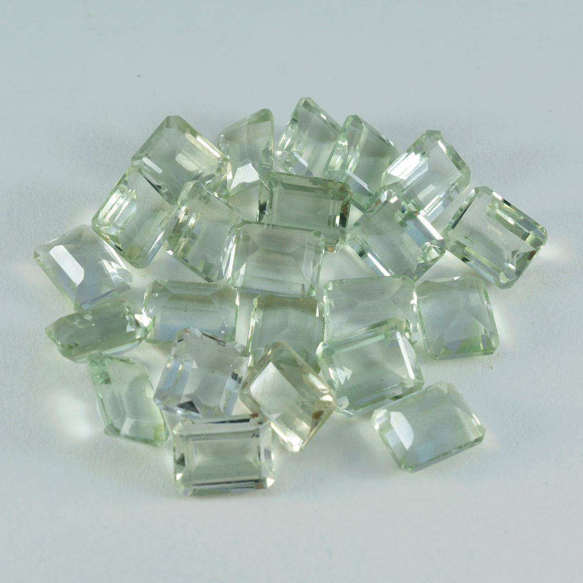 Green Amethyst 1PC Small 7x9 MM Emerald Faceted Green Genuine Semi Precious Loose Gemstones