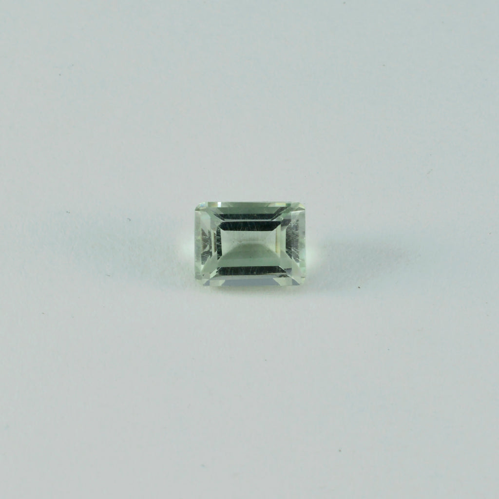 Green Amethyst 1PC Large 9x11 MM Emerald Faceted Green Fiery Semi Precious Loose Gemstone