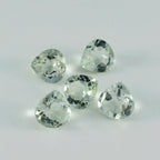 Green Amethyst 1PC Large 10x10 MM Heart Faceted Green Shine Semi Precious Loose Gemstones