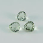 Green Amethyst 1PC Chunky 13x13 MM Heart Faceted Green Natural Semi Precious Loose Gemstone