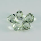 Green Amethyst 1PC Chunky 13x13 MM Heart Faceted Green Natural Semi Precious Loose Gemstone