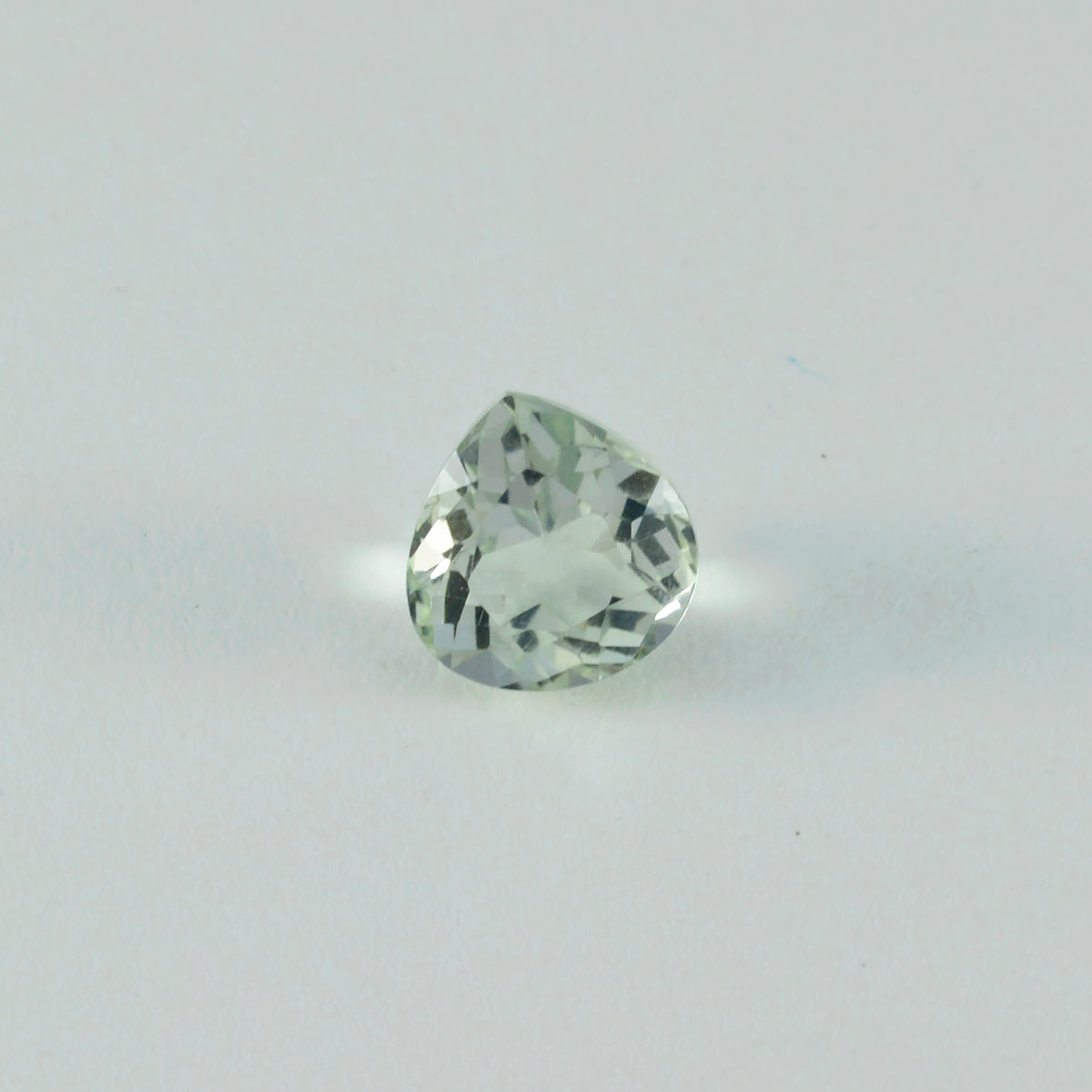 Green Amethyst 1PC Chunky 16x16 MM Heart Faceted Green Pure Semi Precious Loose Gems