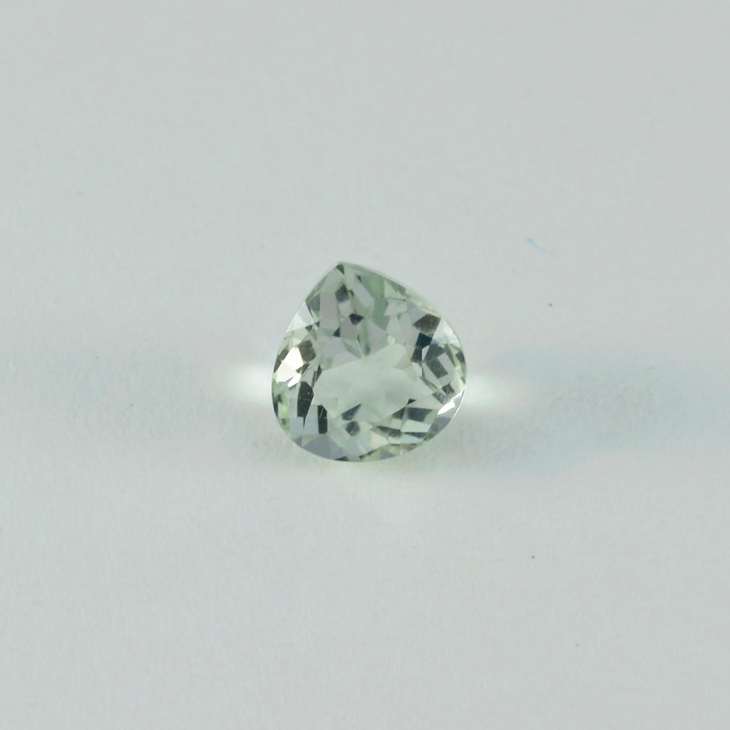Green Amethyst 1PC Chunky 16x16 MM Heart Faceted Green Pure Semi Precious Loose Gems