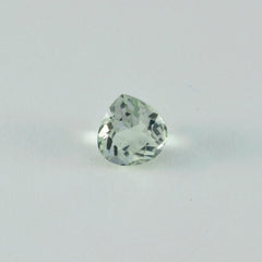 Green Amethyst 1PC Chunky 16x16 MM Heart Faceted Green Pure Semi Precious Loose Gems