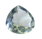 Green Amethyst 1PC Chunky 16x16 MM Heart Faceted Green Pure Semi Precious Loose Gems