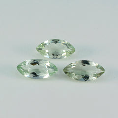 Green Amethyst 10PC Tiny 2.5x5 MM Marquise Faceted Green High Quality Semi Precious Loose Gems