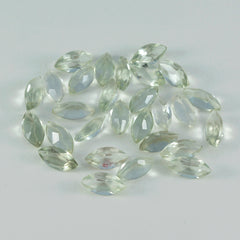 Green Amethyst 10PC Tiny 2x4 MM Marquise Faceted Green Fine Semi Precious Gems