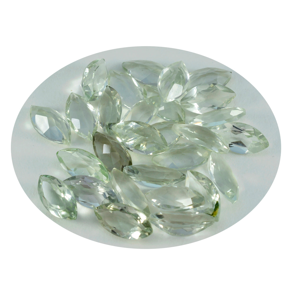 Green Amethyst 1PC Tiny 3x6 MM Marquise Faceted Green Natural Semi Precious Loose Gemstone