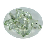 Green Amethyst 1PC Small 5x10 MM Marquise Faceted Green Superior Semi Precious Gems