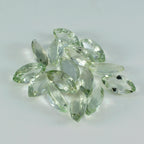 Green Amethyst 1PC Small 5x10 MM Marquise Faceted Green Superior Semi Precious Gems