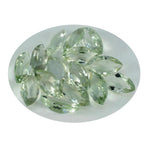 Green Amethyst 1PC Small 6x12 MM Marquise Faceted Green Pure Semi Precious Loose Gems