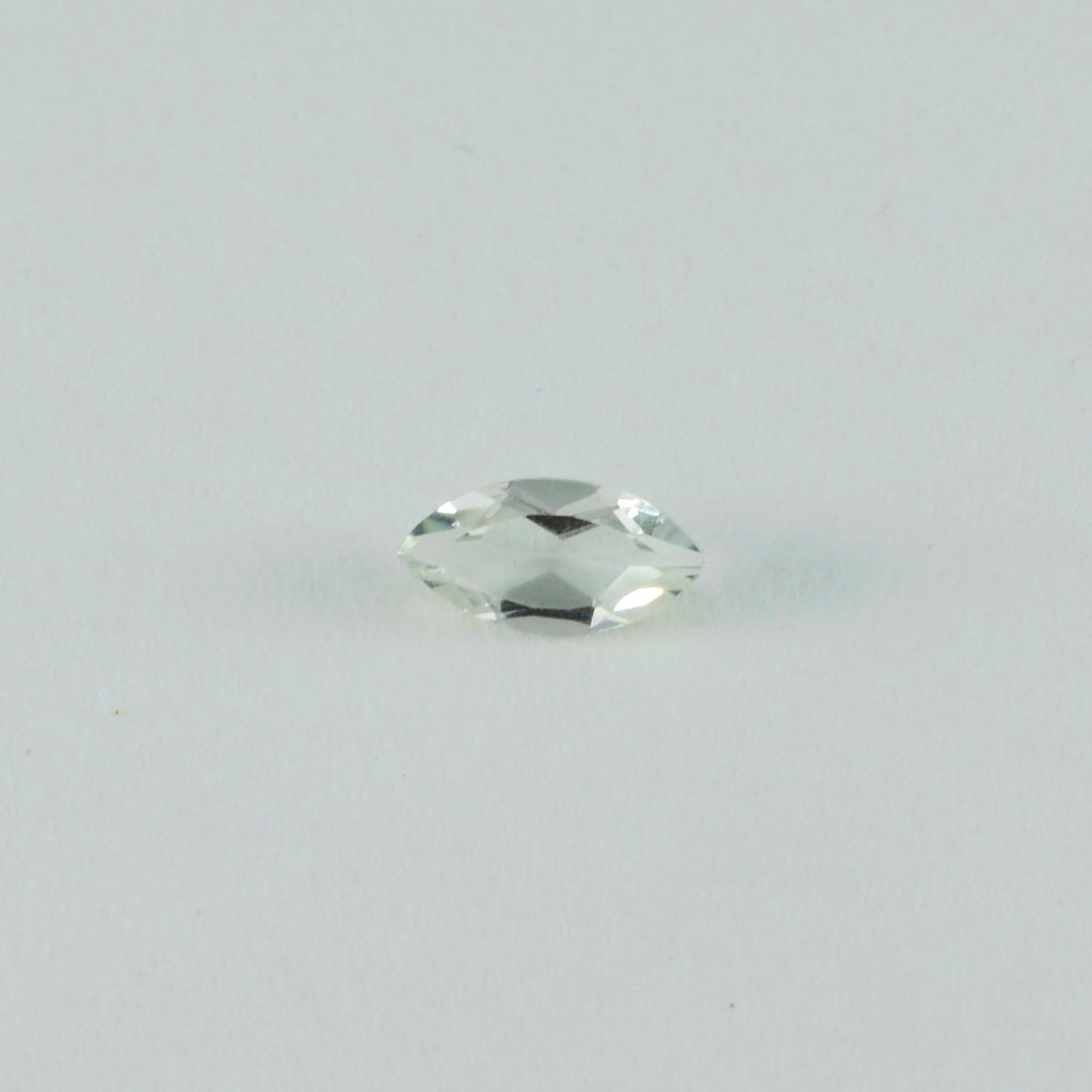Green Amethyst 1PC Tiny 4x8 MM Marquise Faceted Green Genuine Semi Precious Loose Gemstones