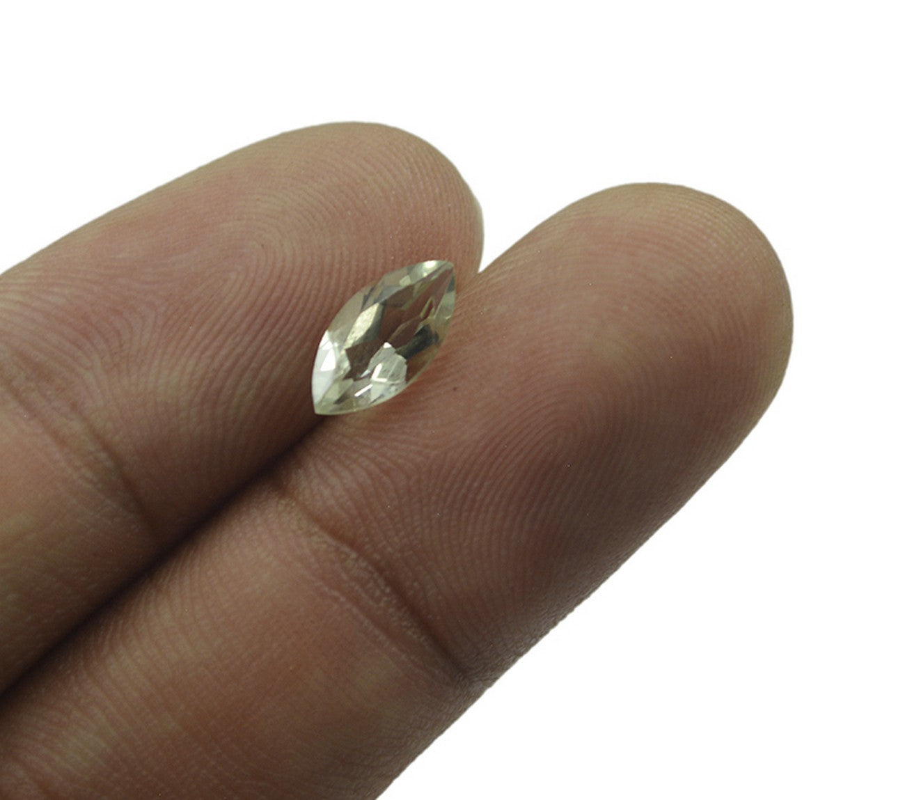 Green Amethyst 1PC Large 8x16 MM Marquise Faceted Green Brilliant Semi Precious Loose Gemstones