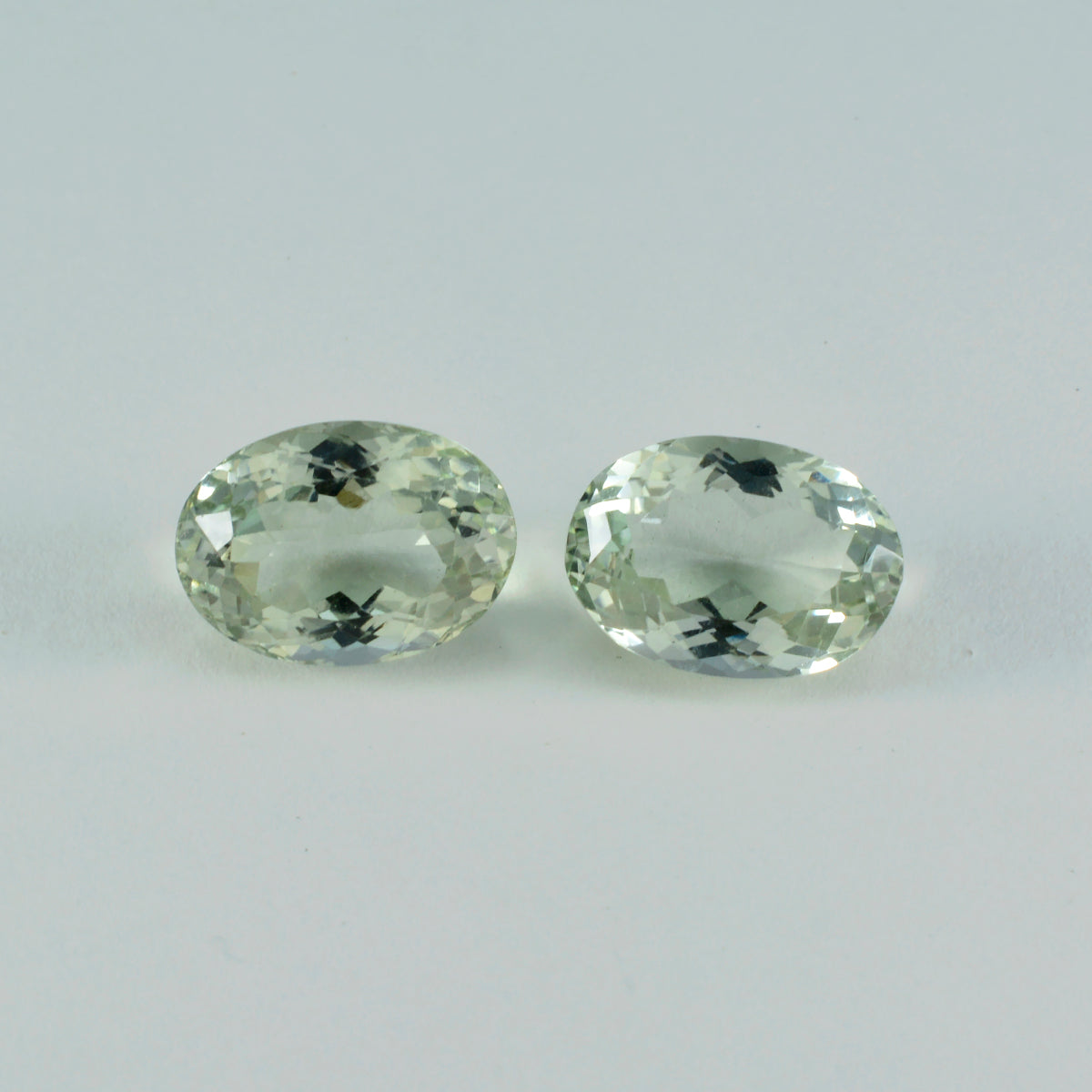 Green Amethyst 1PC Chunky 12x16 MM Oval Faceted Green Superior Semi Precious Loose Gemstone