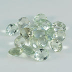 Green Amethyst 1PC Small 7x9 MM Oval Faceted Green Luster Semi Precious Loose Gemstones