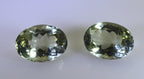 Green Amethyst 1PC Large 10x12 MM Oval Faceted Green Natural Semi Precious Gems