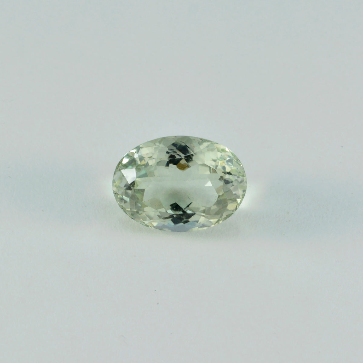 Green Amethyst 1PC Chunky 12x16 MM Oval Faceted Green Superior Semi Precious Loose Gemstone