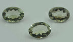 Green Amethyst 1PC Chunky 15x20 MM Oval Faceted Green Fiery Semi Precious Gems