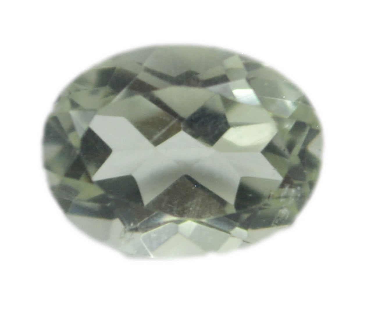 Green Amethyst 1PC Tiny 3x5 MM Oval Faceted Green Fiery Semi Precious Loose Gemstone