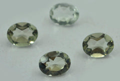 Grüner Amethyst 1 STK Winzig 3x5 MM Oval Facettiert Grün Feurig Halbedelstein Lose Edelstein