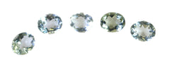 Green Amethyst 1PC Tiny 4x6 MM Oval Faceted Green Brilliant Semi Precious Loose Gemstones