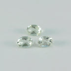 Green Amethyst 1PC Tiny 5x7 MM Oval Faceted Green Sparkling Semi Precious Gems