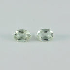 Green Amethyst 1PC Medium 7x10 MM Oval Faceted Green Lustrous Semi Precious Gems
