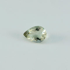 Green Amethyst 1PC Chunky 15x20 MM Pear Faceted Green Natural Semi Precious Loose Gemstone
