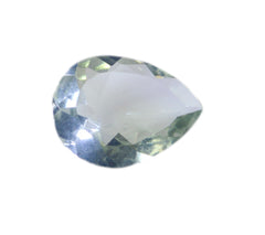 Green Amethyst 1PC Chunky 12x16 MM Pear Faceted Green Fine Semi Precious Gems
