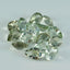 Green Amethyst 1PC Small 7x9 MM Pear Faceted Green Brilliant Semi Precious Loose Gems