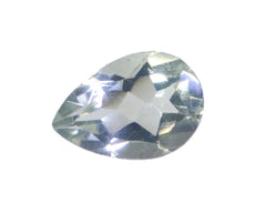 Green Amethyst 1PC Large 9x11 MM Pear Faceted Green Splendid Semi Precious Gems