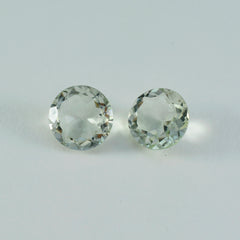 Green Amethyst 1PC Large 12x12 MM Round Faceted Green High Quality Semi Precious Loose Gems