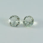 Green Amethyst 10PC Tiny 4x4 MM Round Faceted Green Brilliant Semi Precious Loose Gems