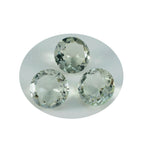 Green Amethyst 1PC Large 12x12 MM Round Faceted Green High Quality Semi Precious Loose Gems
