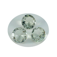 Green Amethyst 1PC Large 12x12 MM Round Faceted Green High Quality Semi Precious Loose Gems