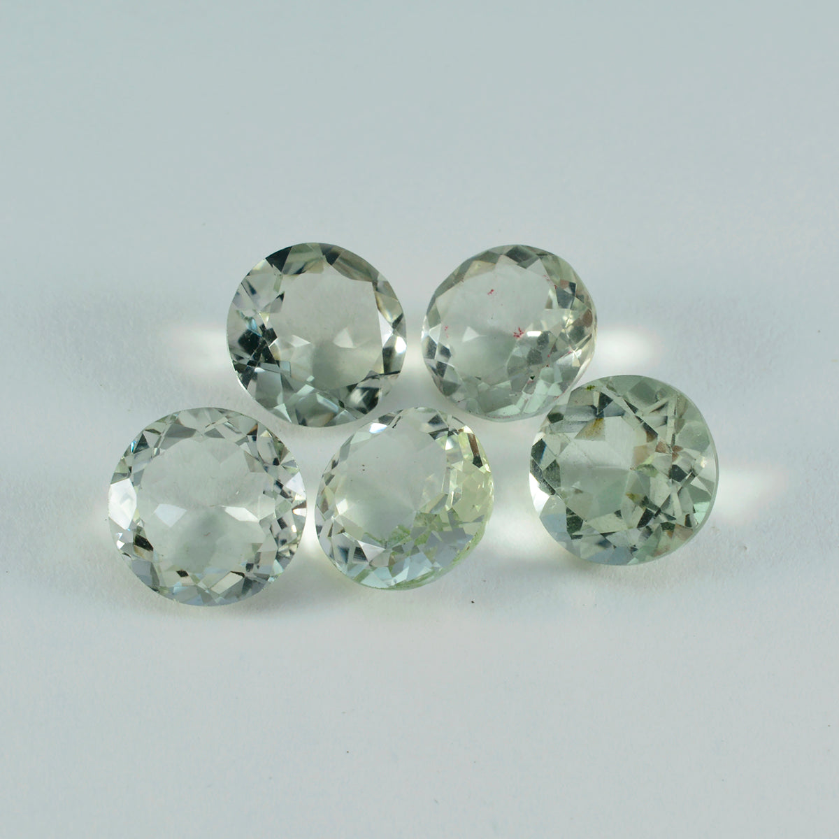 Green Amethyst 1PC Chunky 16x16 MM Round Faceted Green Pure Semi Precious Loose Gems